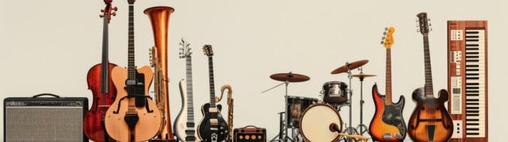 a diverse range of musical instruments