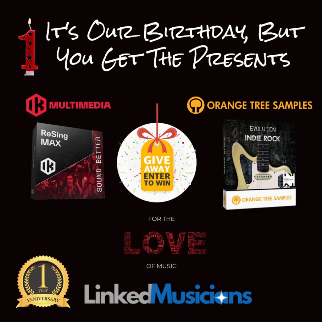 LinkedMusicians 1st Anniversary Giveaway